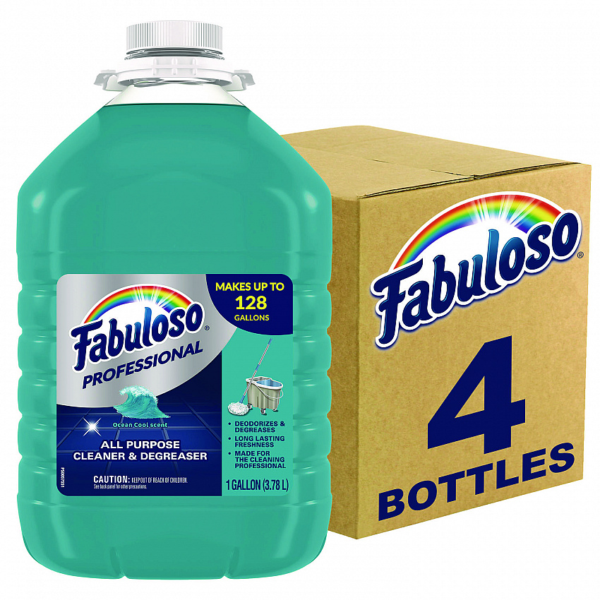 All-Purpose Cleaner, Ocean Cool Scent, 1 gal Bottle, 4/Carton (05252)