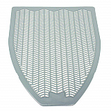 Disposable Urinal Floor Mat, Shield-Shaped, Orchard Zing Scent, Gray Non-Slip Perforated Surface, 17.5" x 20.38", 6/Carton (1525)