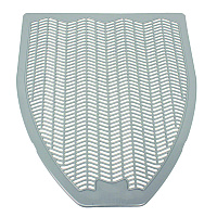 Disposable Urinal Floor Mat, Shield-Shaped, Orchard Zing Scent, Gray Non-Slip Perforated Surface, 17.5" x 20.38", 6/Carton (1525)