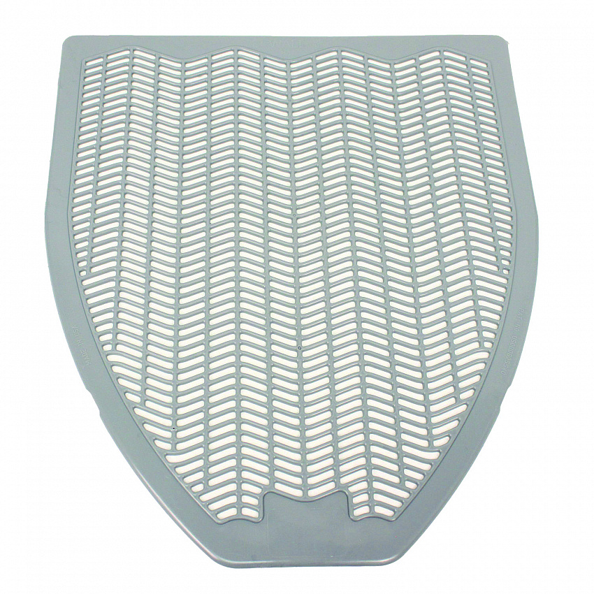 Disposable Urinal Floor Mat, Shield-Shaped, Orchard Zing Scent, Gray Non-Slip Perforated Surface, 17.5" x 20.38", 6/Carton (1525)