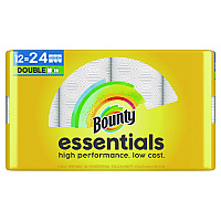 Essentials Select-A-Size Kitchen Roll Paper Towels, 2-Ply, 108 Sheets/Roll, 12 Rolls/Carton (11093)