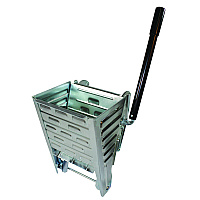 Metal Side-Press Wringer, Fits 26 qt to 50 qt Mop Buckets, Steel (WH2000)