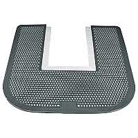 Disposable Urinal Floor Mat, U-Shaped, Orchard Zing Scent, Gray Non-Slip Perforated Surface, 23" x 21.63", 6/Carton (1550CT)