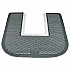 Disposable Urinal Floor Mat, U-Shaped, Orchard Zing Scent, Gray Non-Slip Perforated Surface, 23