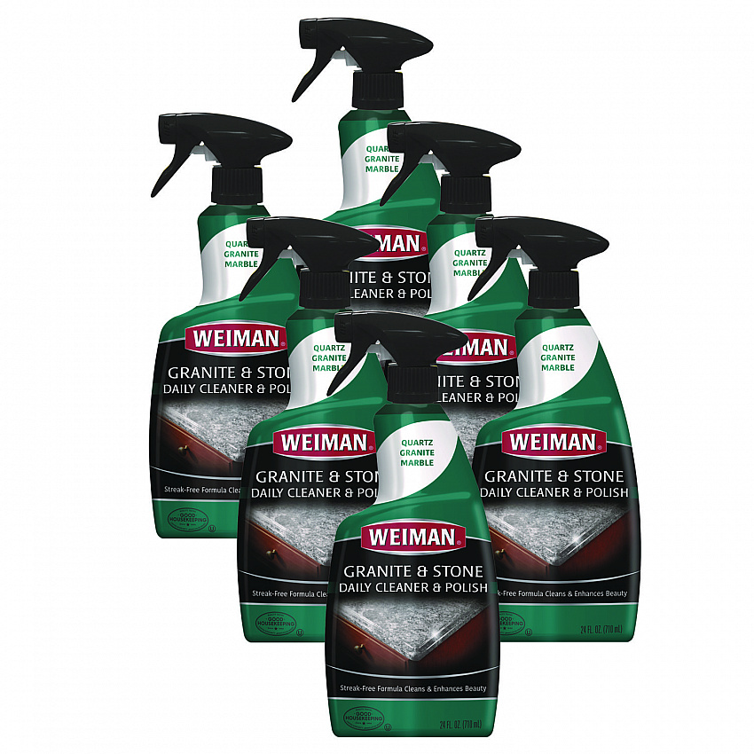 Granite Cleaner and Polish, Citrus Scent, 24 oz Spray Bottle, 6/Carton (109)