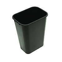 Soft-Sided Wastebasket, 41 qt, Polyethylene, Black (77035)