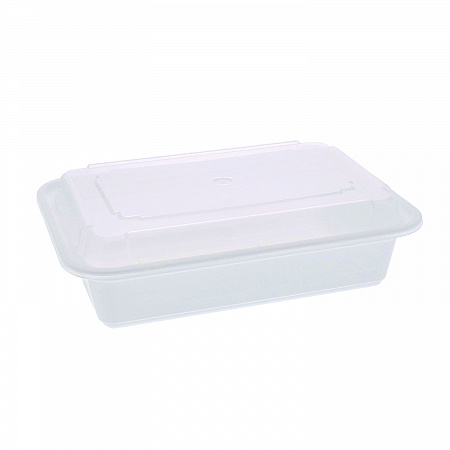 Newspring VERSAtainer Microwavable Containers, Base/Lid Combo, 8.8 x 6 x 2.5, White/Clear, Plastic, 150/Carton (NC888)