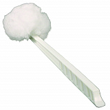 Deluxe Toilet Bowl Mop, 10" Handle, 4.5" Mop Head, White, 25/Carton (2042591)