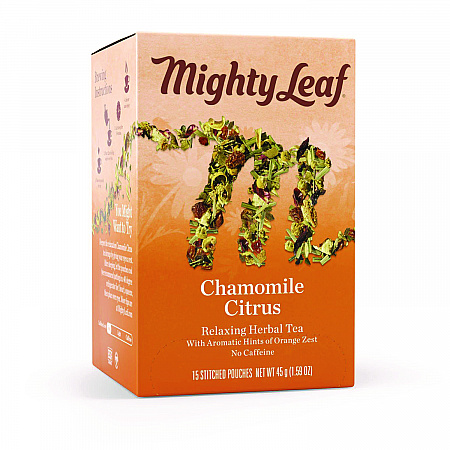 Whole Leaf Tea Pouches, Chamomile Citrus, 15/Box (510136)