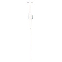 Economy Plastic Dispensing Pump with Senior Rieke Adapter for 5 gal Pails and 38 mm Screwcap for 1 gal Jugs, White (904AEA)