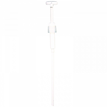 Economy Plastic Dispensing Pump with Senior Rieke Adapter for 5 gal Pails and 38 mm Screwcap for 1 gal Jugs, White (904AEA)