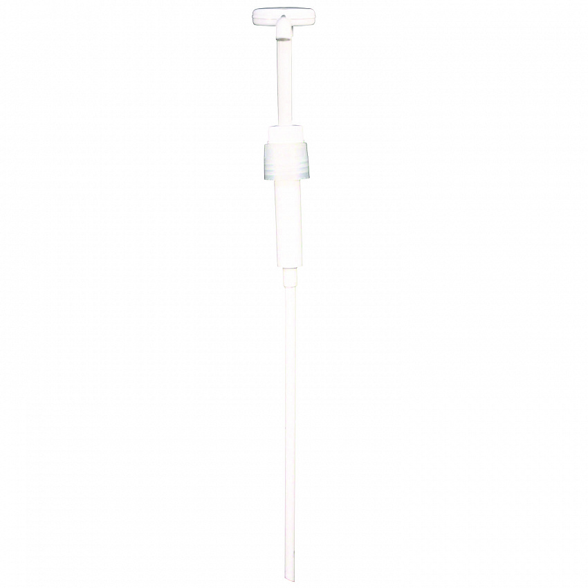 Economy Plastic Dispensing Pump with Senior Rieke Adapter for 5 gal Pails and 38 mm Screwcap for 1 gal Jugs, White (904AEA)