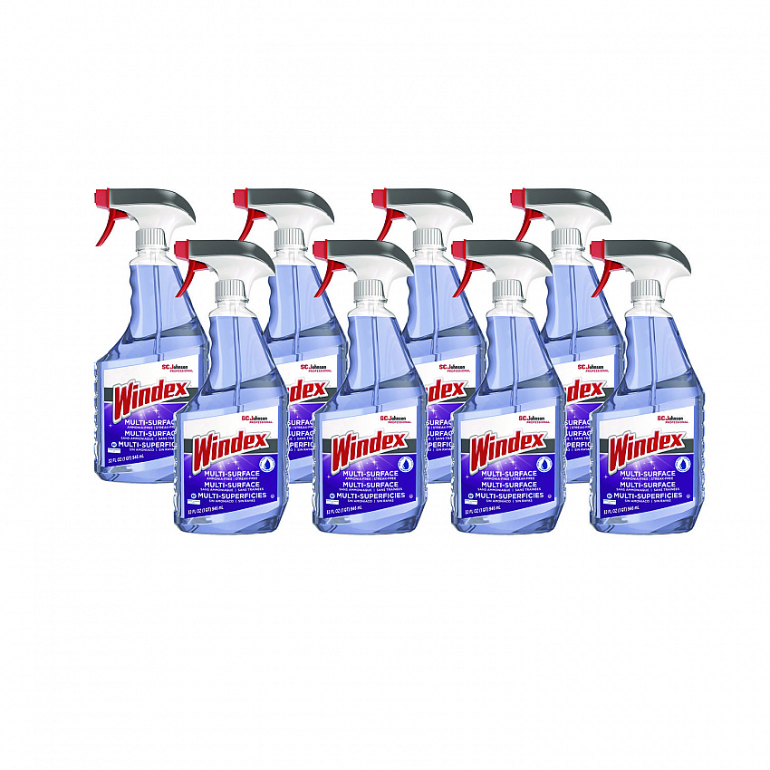 Non-Ammoniated Glass/Multi Surface Cleaner, Fresh Scent, 32 oz Bottle, 8/Carton (322381)