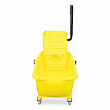 Side-Press Wringer and Plastic Bucket Combo, 12 to 32 oz, Yellow (7Y26363Y)