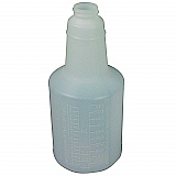Plastic Bottles with Graduations, 24 oz, Clear, 24/Carton (5024WG2491)