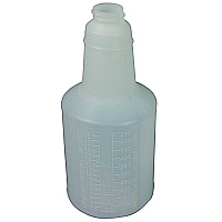 Plastic Bottles with Graduations, 24 oz, Clear, 24/Carton (5024WG2491)