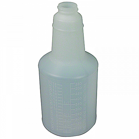 Plastic Bottles with Graduations, 24 oz, Clear, 24/Carton (5024WG2491)