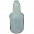 Plastic Bottles with Graduations, 24 oz, Clear, 24/Carton (5024WG2491)