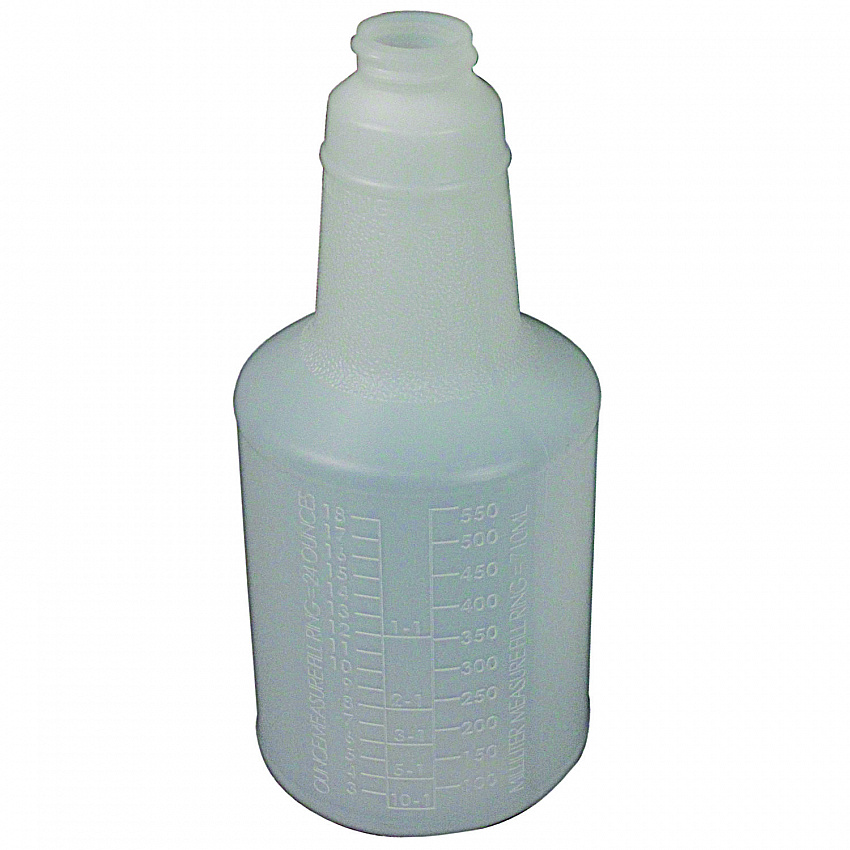 Plastic Bottles with Graduations, 24 oz, Clear, 24/Carton (5024WG2491)