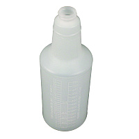 Plastic Bottles with Graduations, 32 oz, Clear, 12/Carton (5032WGDZUN)