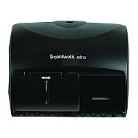 Xtra Twin-Roll Controlled Bath Tissue Dispenser, 11.13 x 7.38 x 8.88, Translucent Black (47GREEN)