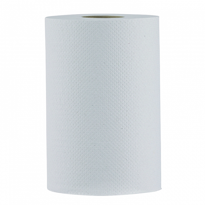 Hardwound Paper Towels, Nonperforated, 1-Ply, 8" x 350 ft, White, 12 Rolls/Carton (6250)