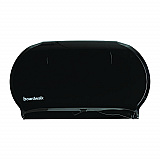 Jumbo Twin Toilet Tissue Dispenser, 20.25 x 6 x 12.25, Black (1529)