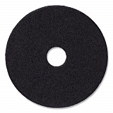 Stripping Floor Pads, 12" Diameter, Black, 5/Carton (4012BLA)