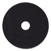 Stripping Floor Pads, 12" Diameter, Black, 5/Carton (4012BLA)