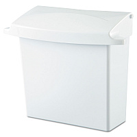 Sanitary Napkin Receptacle with Rigid Liner, Plastic, White (614000)