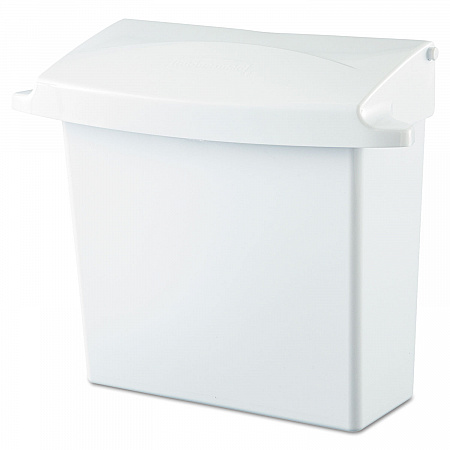Sanitary Napkin Receptacle with Rigid Liner, Plastic, White (614000)