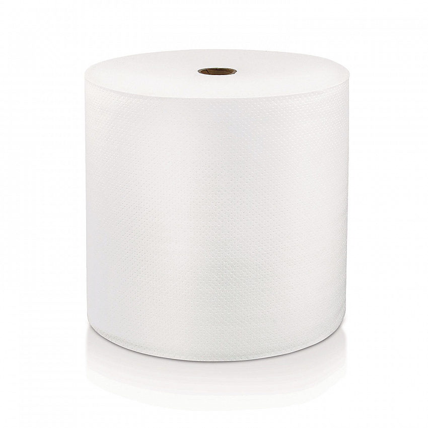 Hard Wound Roll Towel, 1-Ply, 8" x 800 ft, White, 6 Rolls/Carton (46896)