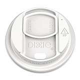 Smart Top Reclosable Lids for Hot Cups, Fits 10 oz to 20 oz Hot Cups, Plastic, White, 1,000/Carton (DSL9542)