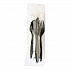 Six-Piece Cutlery Kit, Mediumweight, Fork/Knife/Napkin/Pepper/Salt/Spoon, 5.86