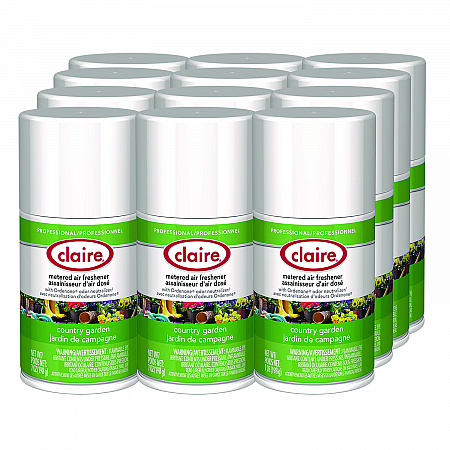 Metered Air Freshener, Country Garden, 11 oz Aerosol Spray, 12/Carton (118)
