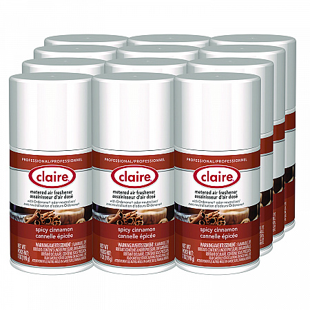 Metered Air Freshener, Cinnamon, 11 oz Aerosol Spray, 12/Carton (122)