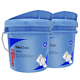 WetTask Customizable Wet Wiping System, 3.5 gal, Blue, 2/Carton (09361)