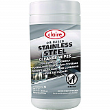Stainless Steel Cleaner Wipes, 9.5 x 12, Citrus, Purple, 40 Wipes/Canister, 6 Canisters/Carton (993)