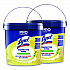 Professional Disinfecting Wipe Bucket, 1-Ply, 6 x 8, Lemon and Lime Blossom, White, 800 Wipes/Bucket, 2 Buckets/Carton (99856CT)