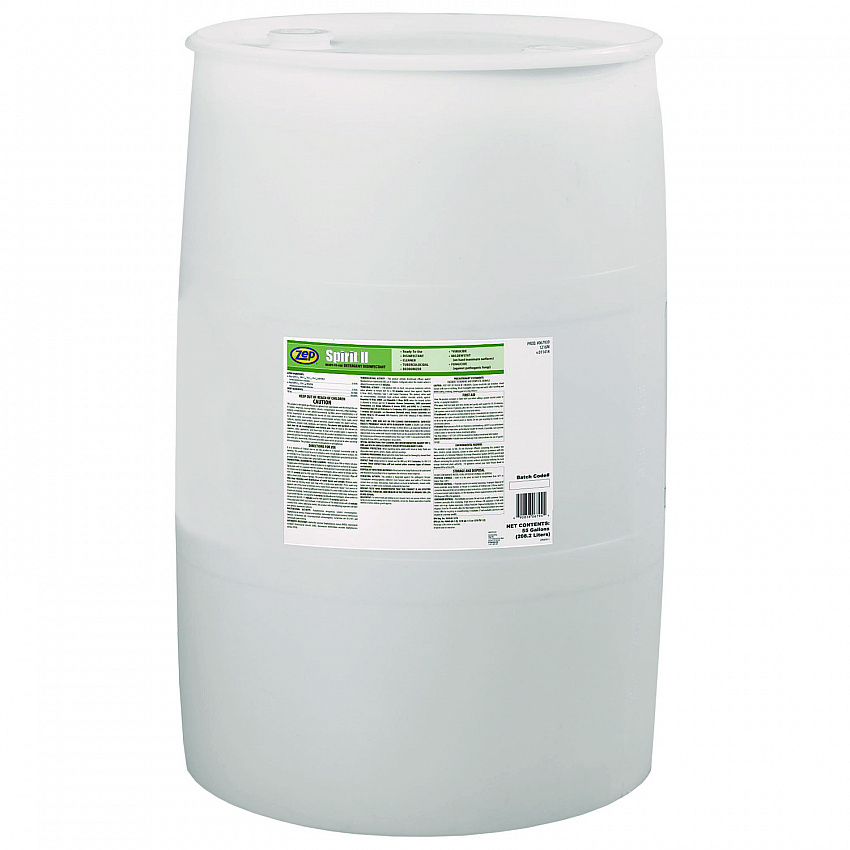 Spirit II Ready-to-Use Detergent Disinfectant, Citrus Scent, 55 gal Drum (67986)