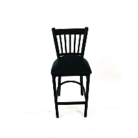 Cobra Series Barstool, Supports Up to 300 lb, 28.5" Seat Height, Black Seat, Black Back, Black Base (CBBVSBLK)