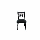 X Series Chair, Supports Up to 300 lb, 18" Seat Height, Black Seat, Black Back, Black Base (XCHBVSBLK)