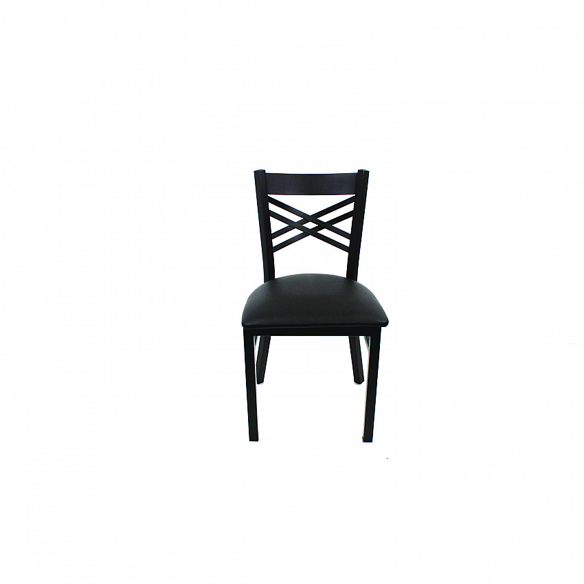 X Series Chair, Supports Up to 300 lb, 18" Seat Height, Black Seat, Black Back, Black Base (XCHBVSBLK)