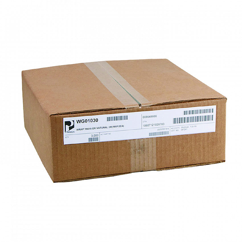 Grease-Resistant Food Wrap, 15 x 16, Natural, 3,000/Carton (WG01030)