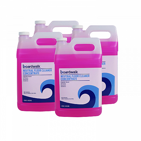 Neutral Floor Cleaner Concentrate, Lemon Scent, 1 gal Bottle, 4/Carton (4404N)