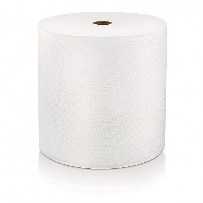 Hard Wound Roll Towel, 1-Ply, 7" x 800 ft, White, 6 Rolls/Carton (46897)