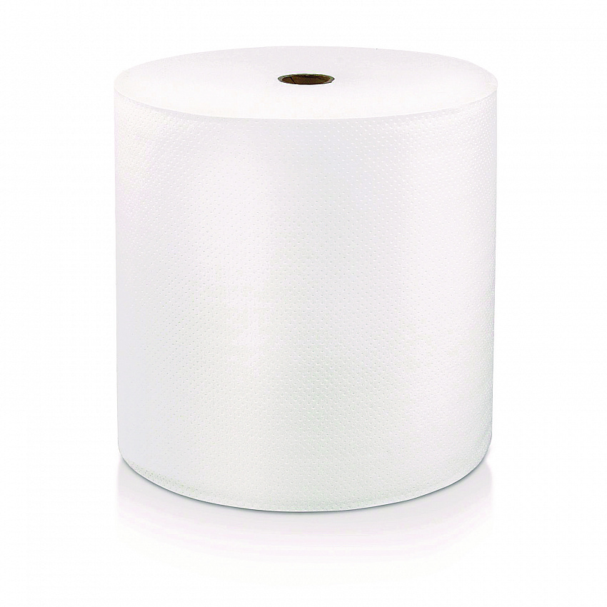 Hard Wound Roll Towel, 1-Ply, 8" x 1,000 ft, White, 6 Rolls/Carton (46901)