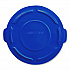 BRUTE Self-Draining Flat Top Lid for 55 gal Round Brute Containers, 26.75