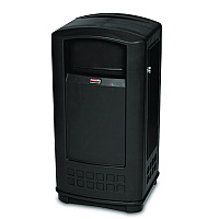 Plaza Jr. Container, 35 gal, Plastic, Black (9P90BLA)