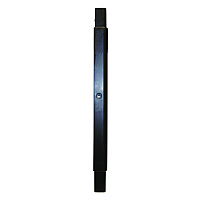 Left Side Upright Leg for Janitor Cart, Plastic, Black (6173M6)